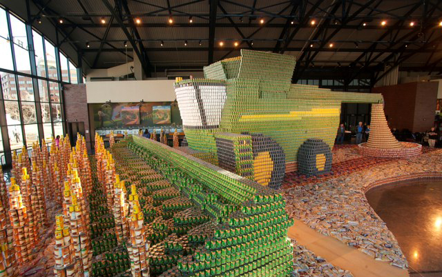 John Deere Sets World Record with Combine Constructed from Food